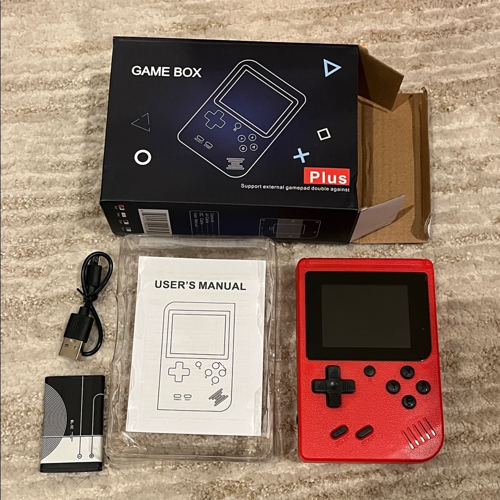 Game Box Plus Handheld Console - Red - Picture 2 of 6